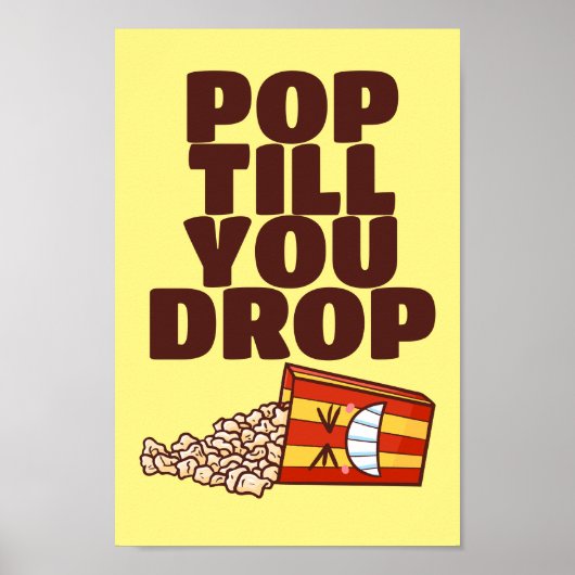 Pop tot je laat vallen Poster (Voorkant)