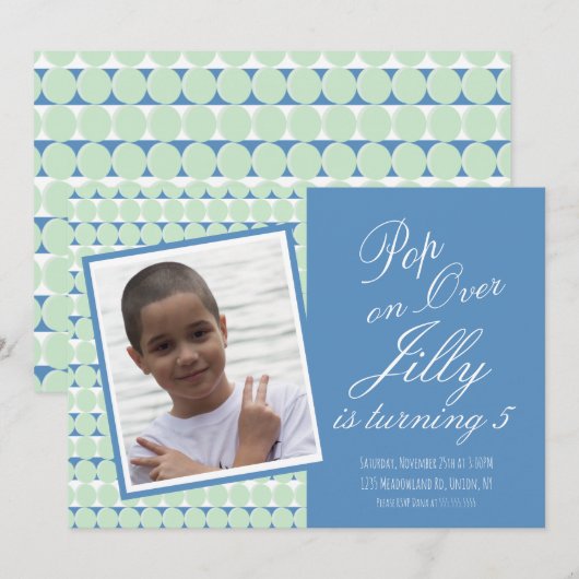 Pop Toys Sensory Birthday Party (Voorkant / Achterkant)