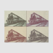 Pop trein tissuepapier (Voorkant)