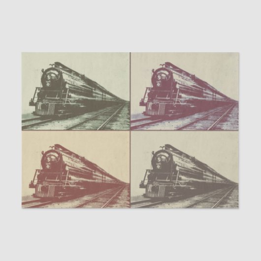 Pop trein tissuepapier (Voorkant)