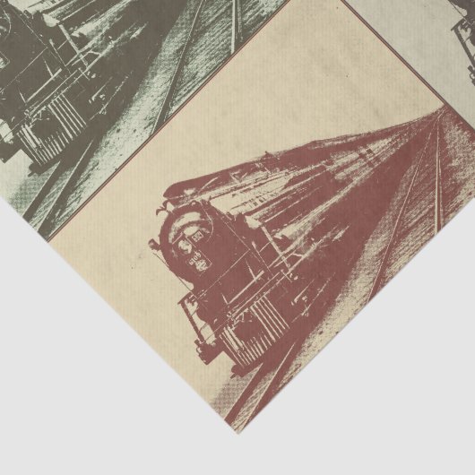 Pop trein tissuepapier (Detail)