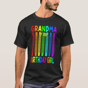 Pop Tube Birthday Grandma van het Birthday-meisje T-shirt