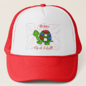 Pop Turtle 4th! Trucker Pet (Voorkant)