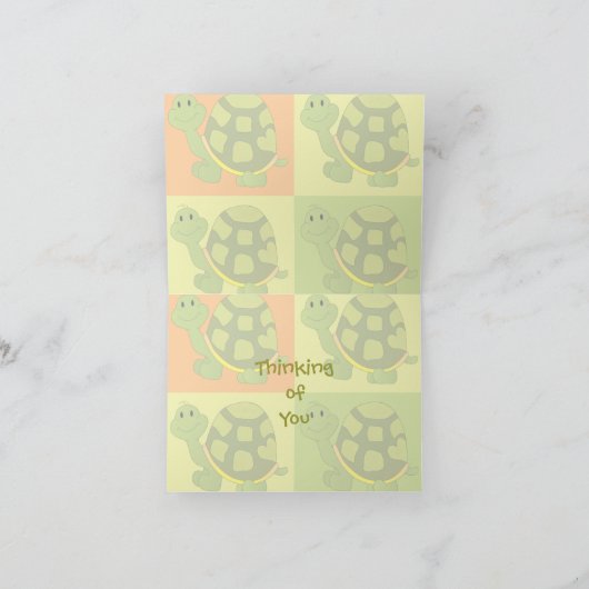 Pop Turtle. Kaart (Binnen)