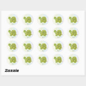 Pop Turtle Sticker! Ronde Sticker (Vel)