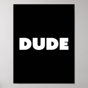 Pop Typografie Black en White  Poster