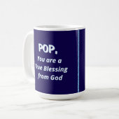 Pop, U bent een ware zegen van God Koffiemok (Voorkant links)