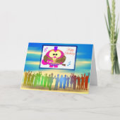 Pop uil kaart (Voorkant)