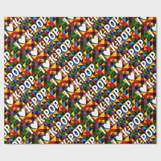 pop uit het hart van korea cadeaupapier (Vlak)