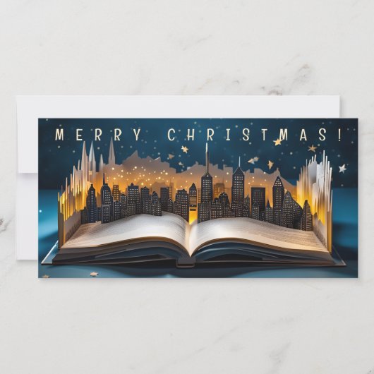 Pop-up Boek Stad om middernacht 2 Merry Christmas  (Voorkant)