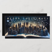 Pop-up Boek Stad om middernacht 3 Merry Christmas  (Voorkant / Achterkant)