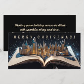 Pop-up Boek Stad op middernacht Merry Christmas FC (Voorkant / Achterkant)