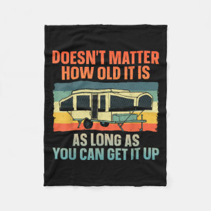 Pop Up Camper Art Voor Mannen Vrouwen Pop Up Trail Fleece Deken