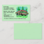 POP-UP CAMPER TRAILER CONTACT OF VISITEKAARTJES! CONTACTKAARTJE (Voorkant / Achterkant)