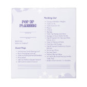 Pop Up Market Planning Pad Notitieblok (Voorkant)
