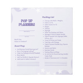 Pop Up Market Planning Pad Notitieblok