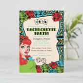  pop-up meisje, Rock-A-Billy uitnodigingen (Staand voorkant)