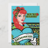  pop-up meisje, Rock-A-Billy uitnodigingen (Achterkant)