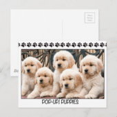 Pop-up! Puppies Briefkaart (Voorkant / Achterkant)