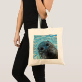 Pop-up schilderij van een zeehond tote bag (Voorkant (product))