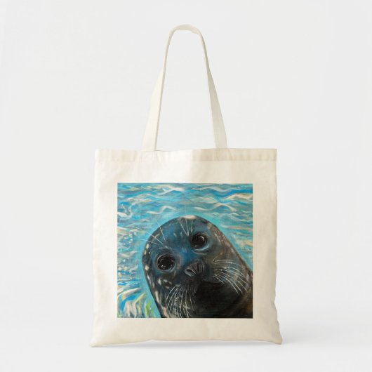 Pop-up schilderij van een zeehond tote bag (Voorkant)