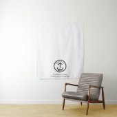 Pop Up Shop Business Logo Tekst Banner Tafelrunner Wandkleed (In situ)