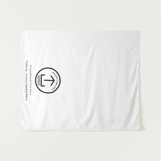 Pop Up Shop Business Logo Tekst Banner Tafelrunner Wandkleed (Voorkant (horizontaal))