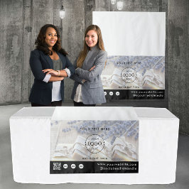 Pop-Up Shop Logo QR-code leverancier foto tafelkle Wandkleed