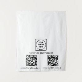 Pop-Up Shop Logo QR Code Merkdisplay Wandkleed