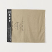 Pop-Up Shop Logo QR-code verkopers tafelkleed Kraf Wandkleed (Voorkant (horizontaal))