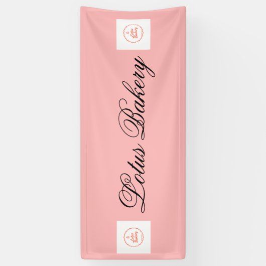 pop up shop roze zaken spandoek (Verticaal)
