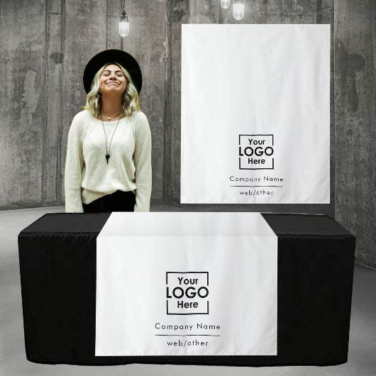 Pop Up Shop Table Runner Banner Business Logo Web Wandkleed