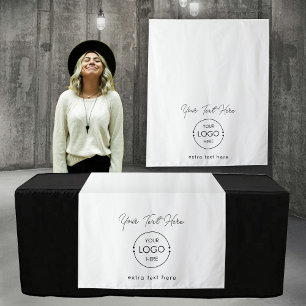 Pop Up Shop Table Runner Banner Logo Fancy tekst Wandkleed