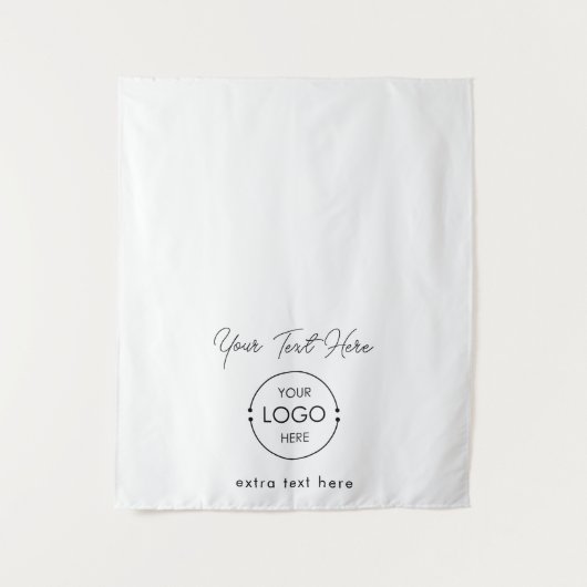Pop Up Shop Table Runner Banner Logo Fancy tekst Wandkleed (Voorkant)