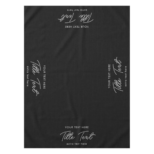 Pop Up Shop Table Runner Banner Modern Script Tafelkleed (Voorkant)