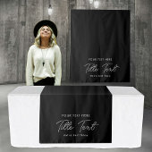 Pop Up Shop Table Runner Banner Modern Script Wandkleed
