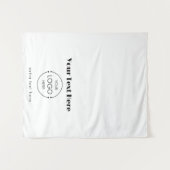 Pop Up Shop Tafel Runner Banner Logo Retro Tekst Wandkleed (Voorkant (horizontaal))