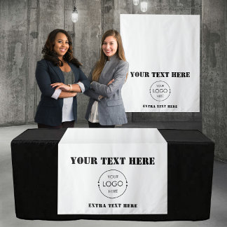 Pop-Up Shop Tafelkleed Banner Logo Sjabloon Tekst Wandkleed