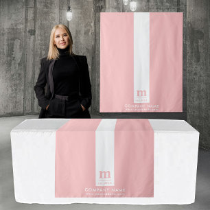 Pop-Up Shop Tafelkleed Runner Banner Logo Roze Wandkleed