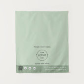 Pop-up winkel logo QR-code verkopers tafelkleed gr Wandkleed (Voorkant)