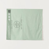 Pop-up winkel logo QR-code verkopers tafelkleed gr Wandkleed (Voorkant (horizontaal))