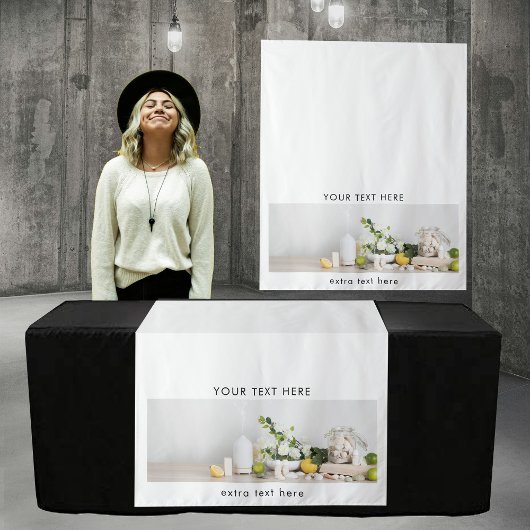 Pop Up Winkel Tafel Runner Banner Bedrijfsfoto Wandkleed