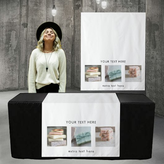 Pop Up Winkel Tafel Runner Banner Business 3 Foto' Wandkleed