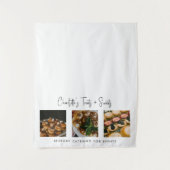 Pop Up Winkel Tafel Runner Banner Catering Foto's Wandkleed (Voorkant)