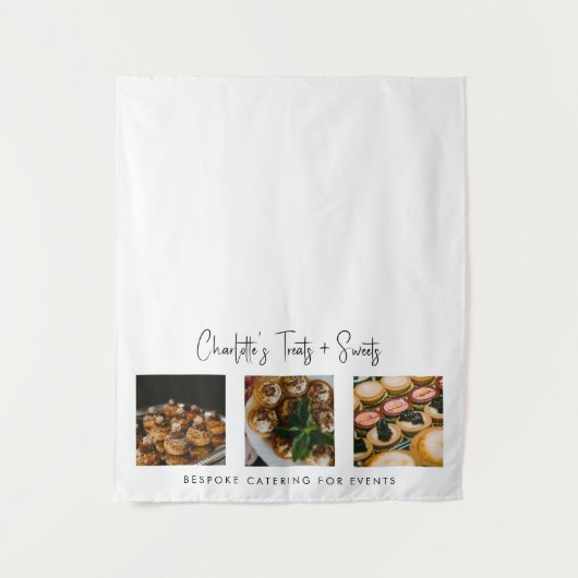 Pop Up Winkel Tafel Runner Banner Catering Foto's Wandkleed (Voorkant)