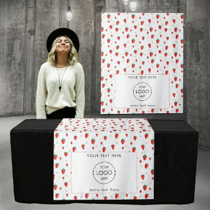 Pop Up Winkel Tafel Runner Banner Logo Aardbei Wandkleed