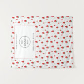 Pop Up Winkel Tafel Runner Banner Logo Aardbei Wandkleed (Voorkant (horizontaal))