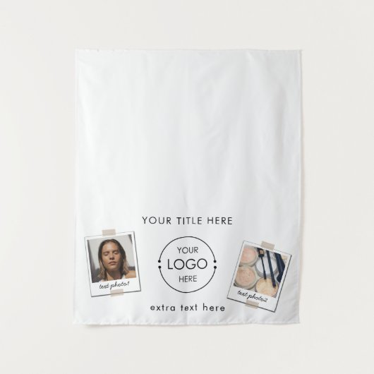 Pop Up Winkel Tafel Runner Banner Logo Foto's Wandkleed (Voorkant)