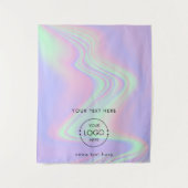 Pop Up Winkel Tafel Runner Banner Logo Holographic Wandkleed (Voorkant)