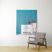 Pop Up Winkel Tafel Runner Banner Logo Reisfoto Wandkleed (In situ)